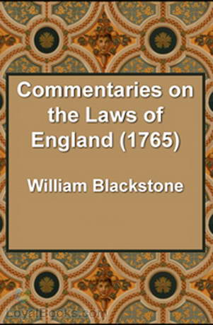 Commentaries on the Laws of England (1765) cover