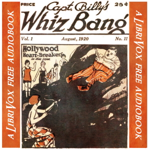 Captain Billy's Whiz Bang, Vol 1, No. 11, August, 1920 cover