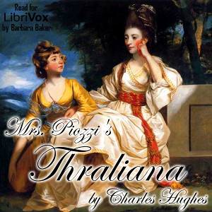 Mrs. Piozzi's Thraliana cover