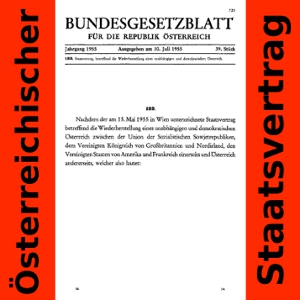 Staatsvertrag betreffend die Wiederherstellung eines unabhängigen und demokratischen Österreich cover