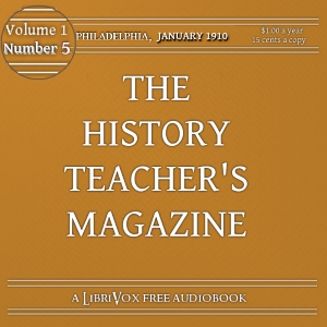 History Teacher's Magazine, Vol. I, No. 5, January 1910 cover