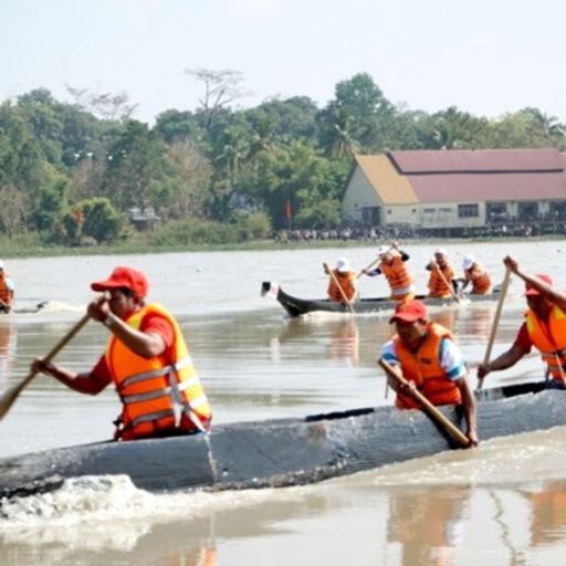 Ep6835: Tin trong nước - Đắk Lắk: Sôi nổi Hội đua thuyền độc mộc trên hồ Lắk cover