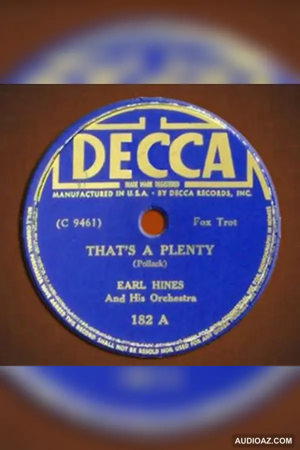 Earl Hines Orch Thats A Plenty