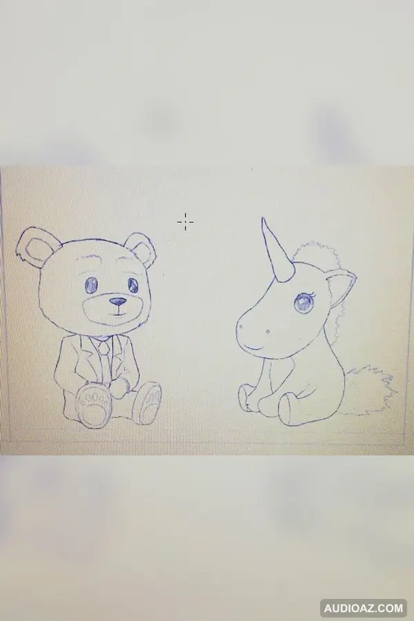 Sketches de la portada y contraportada de la mixtape de Sarah ( 2020 )