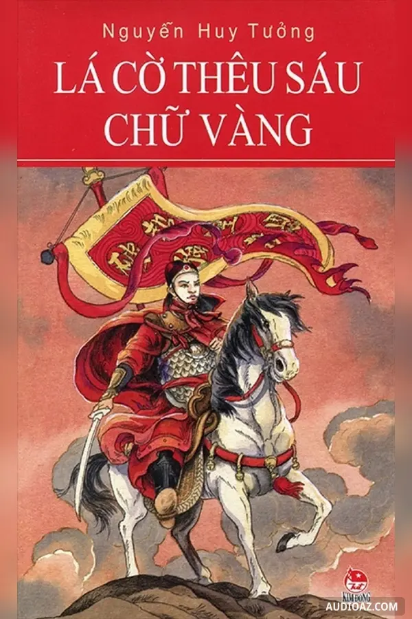 Lá Cờ Thêu Sáu Chữ Vàng