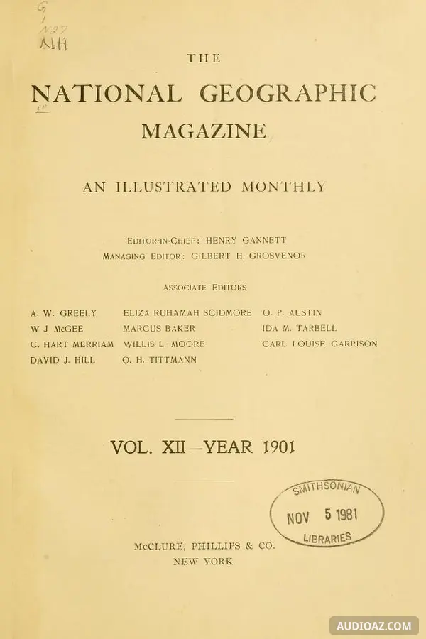The National Geographic Magazine Vol. 12 - 01. January 1901