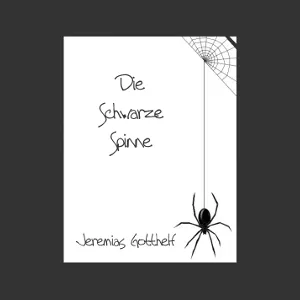 schwarze Spinne
