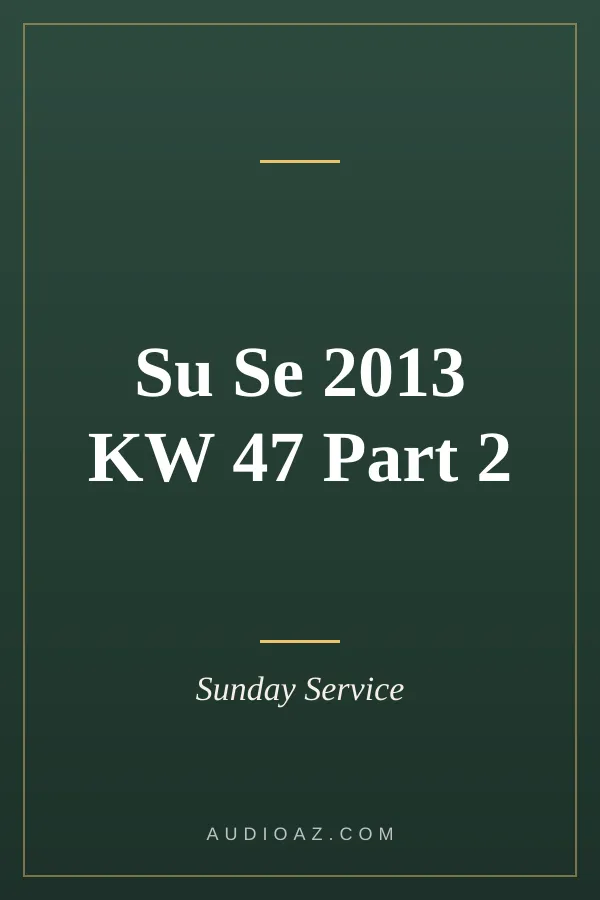Su Se 2013 KW 47 Part 2
