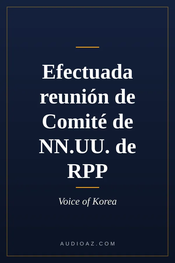 Efectuada reunión de Comité de NN.UU. de RPP